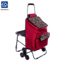 wholesale multipurpose lightweight waterproof trolley shopping bag with chairs